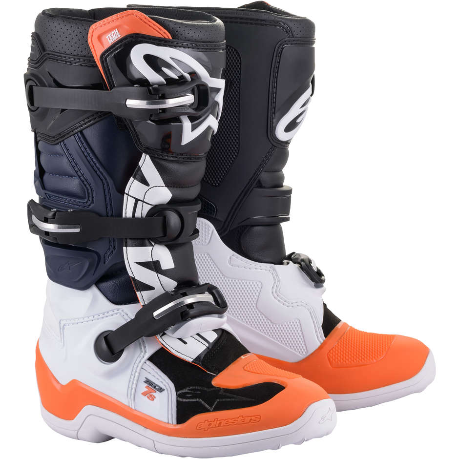 Alpinestars Stövel Tech 7s junior Sv/Vit/Or Fluo 3