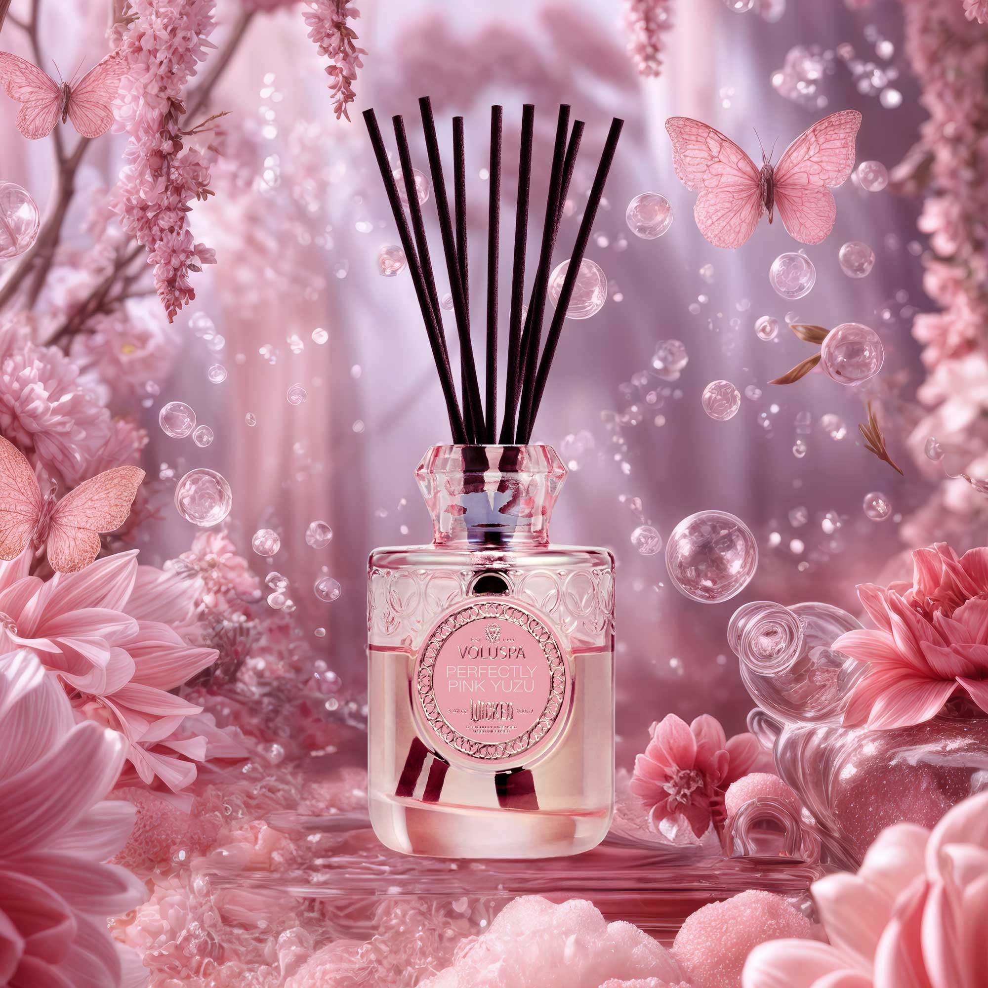 Voluspa Wicked Perfectly Pink Yuzu Diffuser 100ml - 2