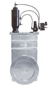 Gateventil HVA DN250ISO-F pneumatisk 3 pos