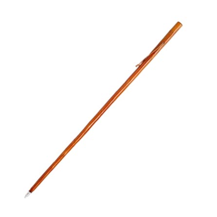 Vandringskäpp med kompass  till barn – mörkt betsat kastanjeträ - 80 cm 