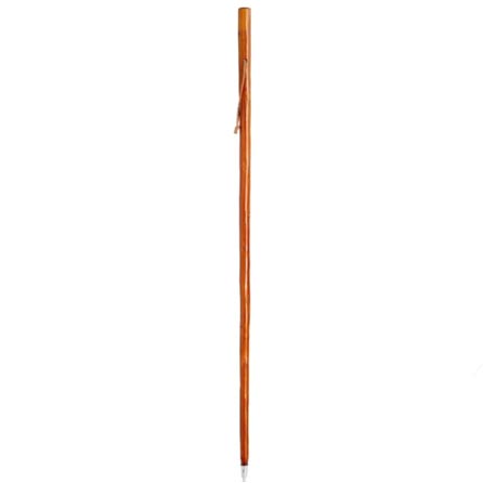 Vandringskäpp med kompass  till barn – mörkt betsat kastanjeträ - 80 cm  - 4