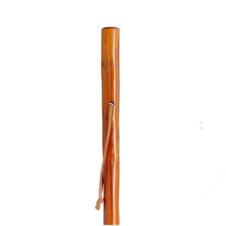 Vandringskäpp med kompass  till barn – mörkt betsat kastanjeträ - 80 cm  - 5