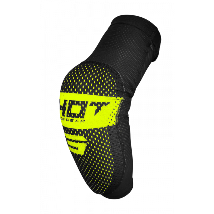 Shot, ARMBÅGSKYDD AIRLIGHT BLACK NEON YELLOW, VUXEN