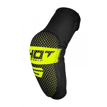 Shot, ARMBÅGSKYDD AIRLIGHT BLACK NEON YELLOW, VUXEN