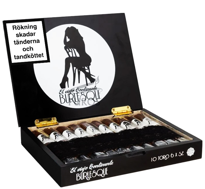 El Viejo Continente Burlesque Toro Cigarrlåda 10-pack