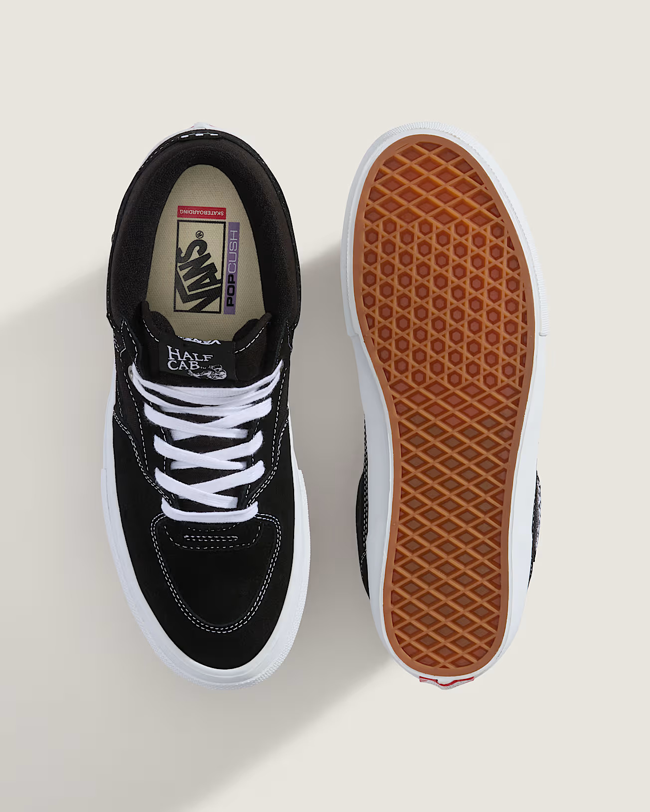 Vans Skate Half Cab Black/White Skatesko - 3
