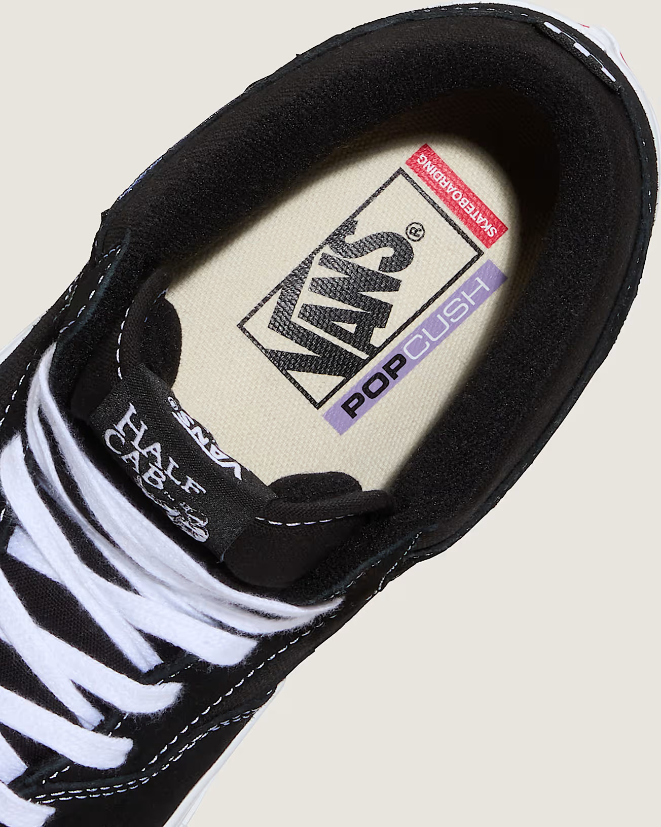 Vans Skate Half Cab Black/White Skatesko - 6