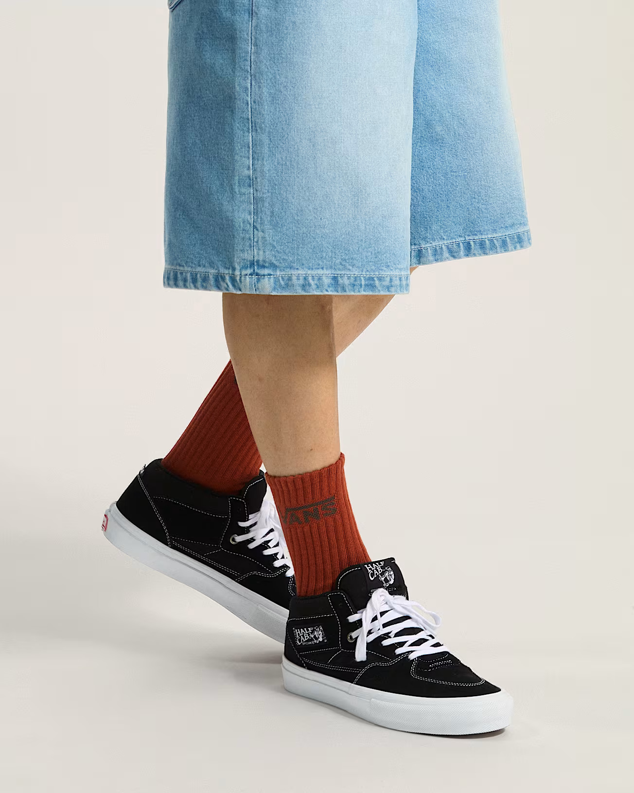 Vans Skate Half Cab Black/White Skatesko - 5