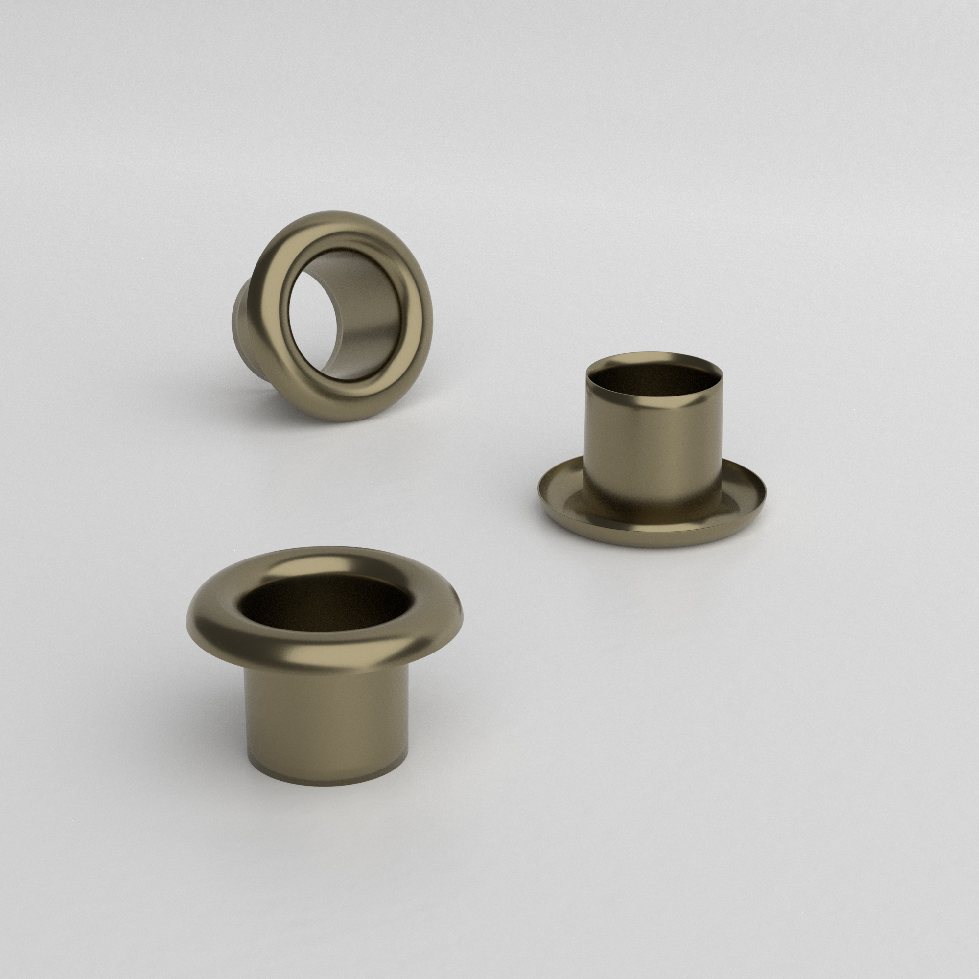 Maljer 4 mm antikk messing 100-pakke