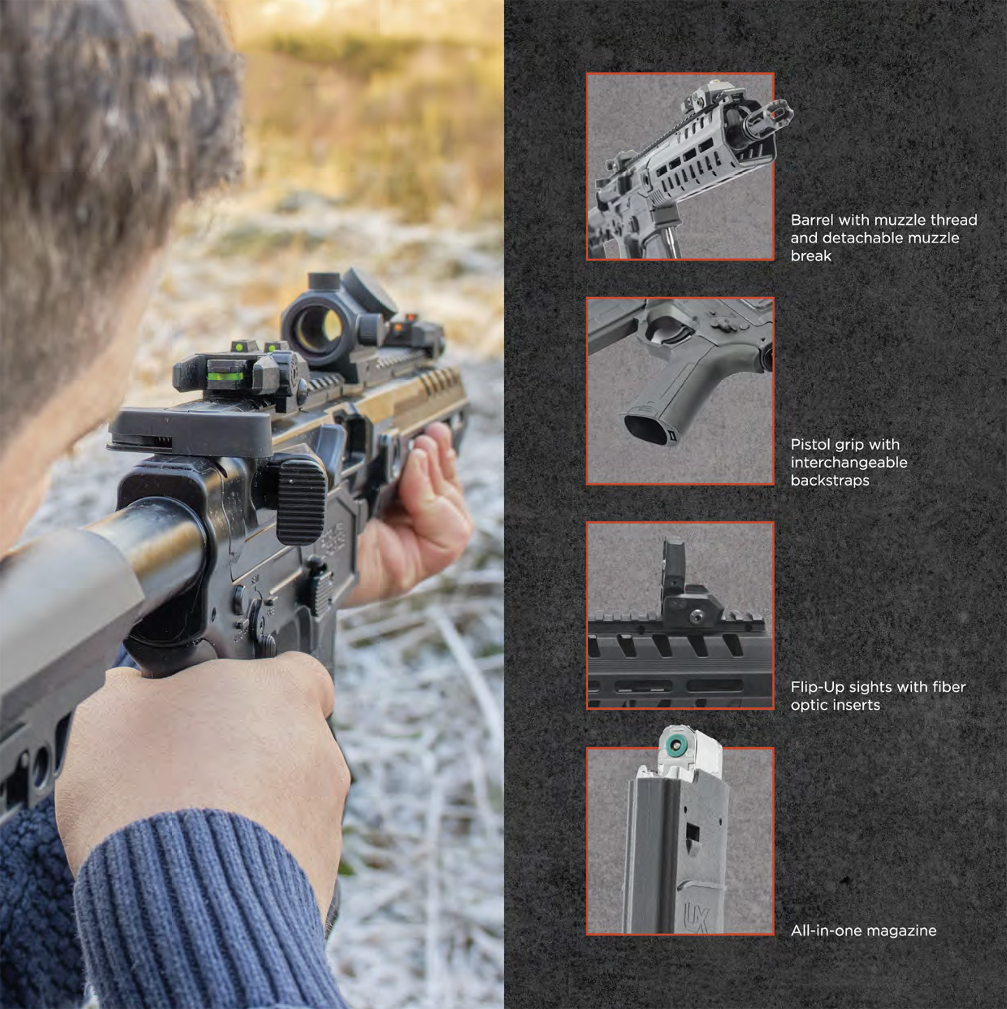UX Strike Force Semi Auto CO2 4,5mm BB - 3