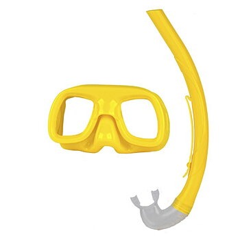 Cyclops and snorkel set for children 3-7 years Sporty Kid - YELLOW - Mares