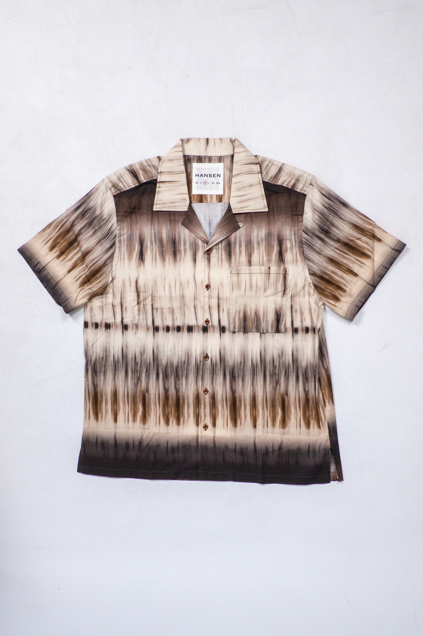 Hansen Garments - Caleb S/S Cabana Shirt Tiramisu