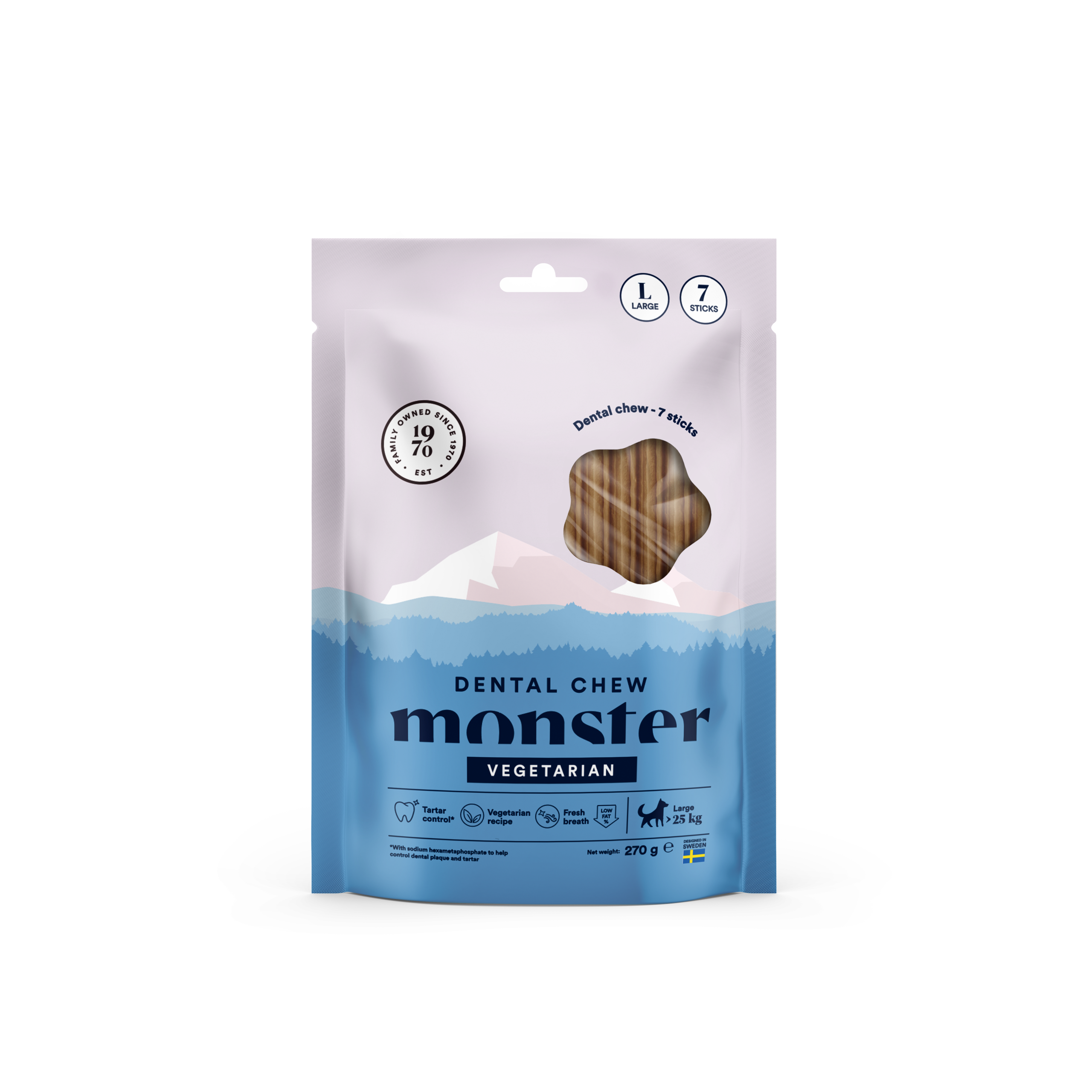 Monster Dental Chew Vegetarian 7-pack - 3