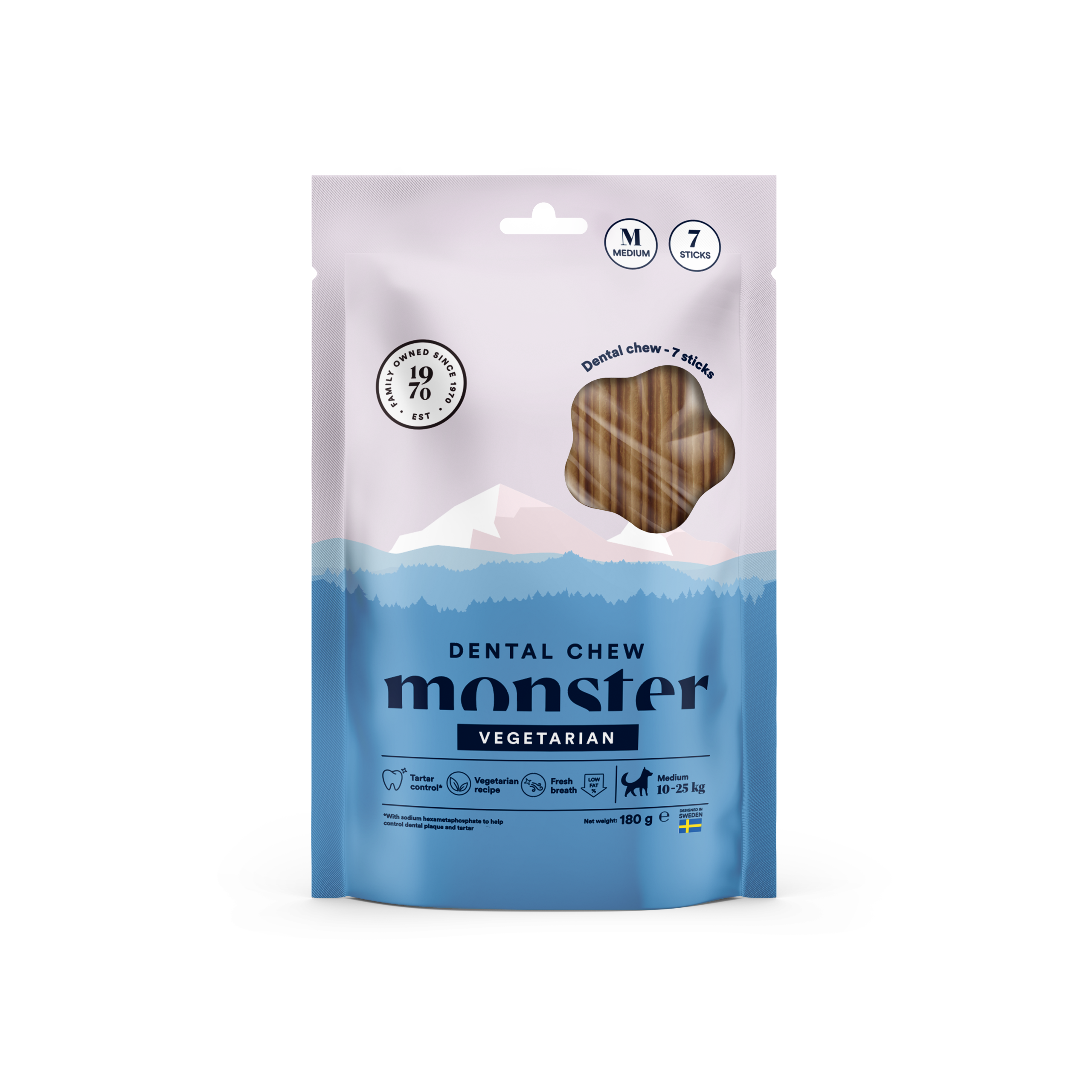 Monster Dental Chew Vegetarian 7-pack - 2