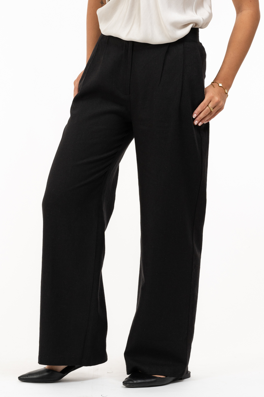 Kelly Pants Linen,  Black - Capri Collection - 2