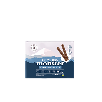Monster Dental Chew  Grain Free Chicken Month Pack