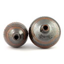 Arthur Andersson (1950s) Two Unique Brown Vases with Relief Decor 11–14 cm