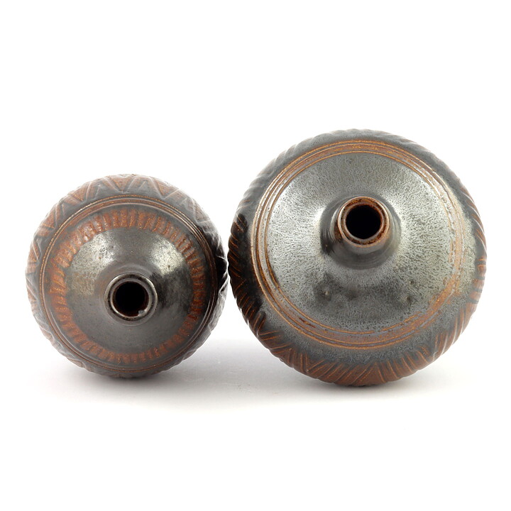 アーサー・アンダーソン  一点もの  茶色いベース  2点セット  (11–14cm)  1950年代