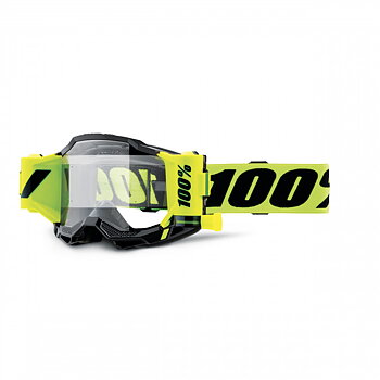 100%, ACCURI 2 FORECAST Glasögon Neon Yellow - Clear Lens, VUXEN