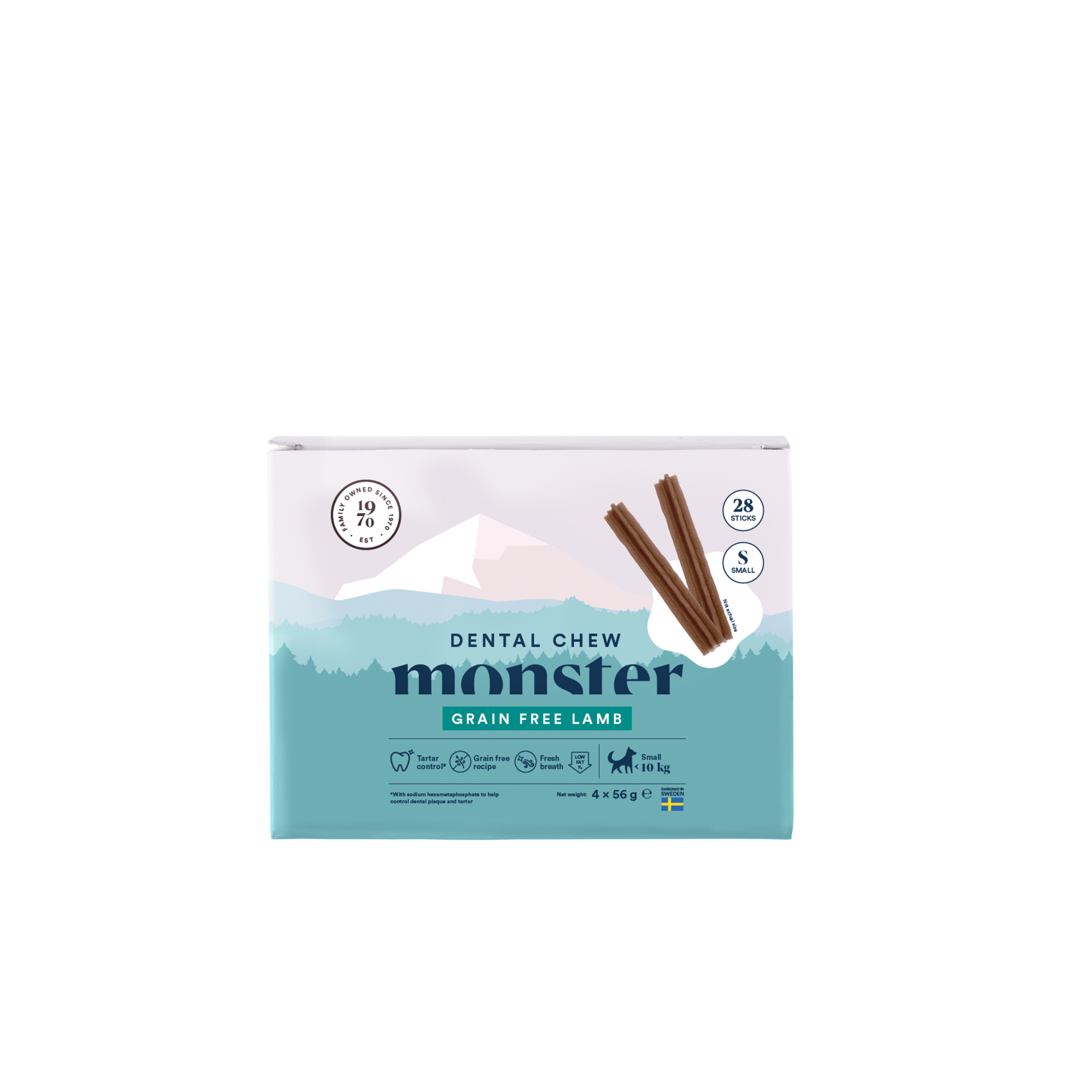 Monster Dental Chew  Grain Free Lamb Month Pack