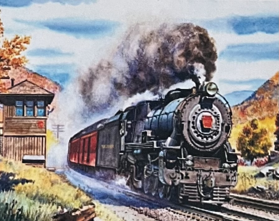 Train on the Run, Diamond Picture Diamond Painting