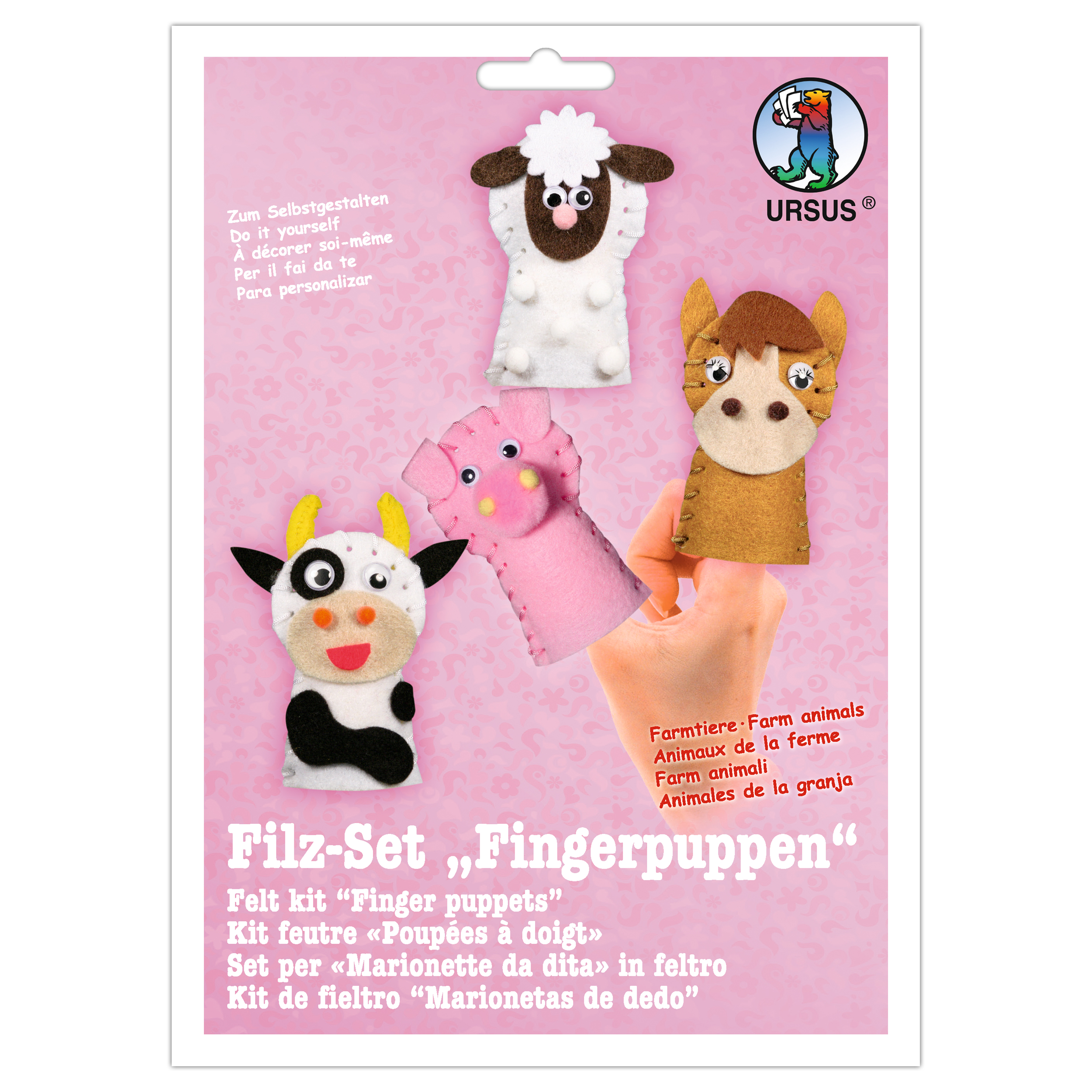 Fingerdockor i filt- Kit