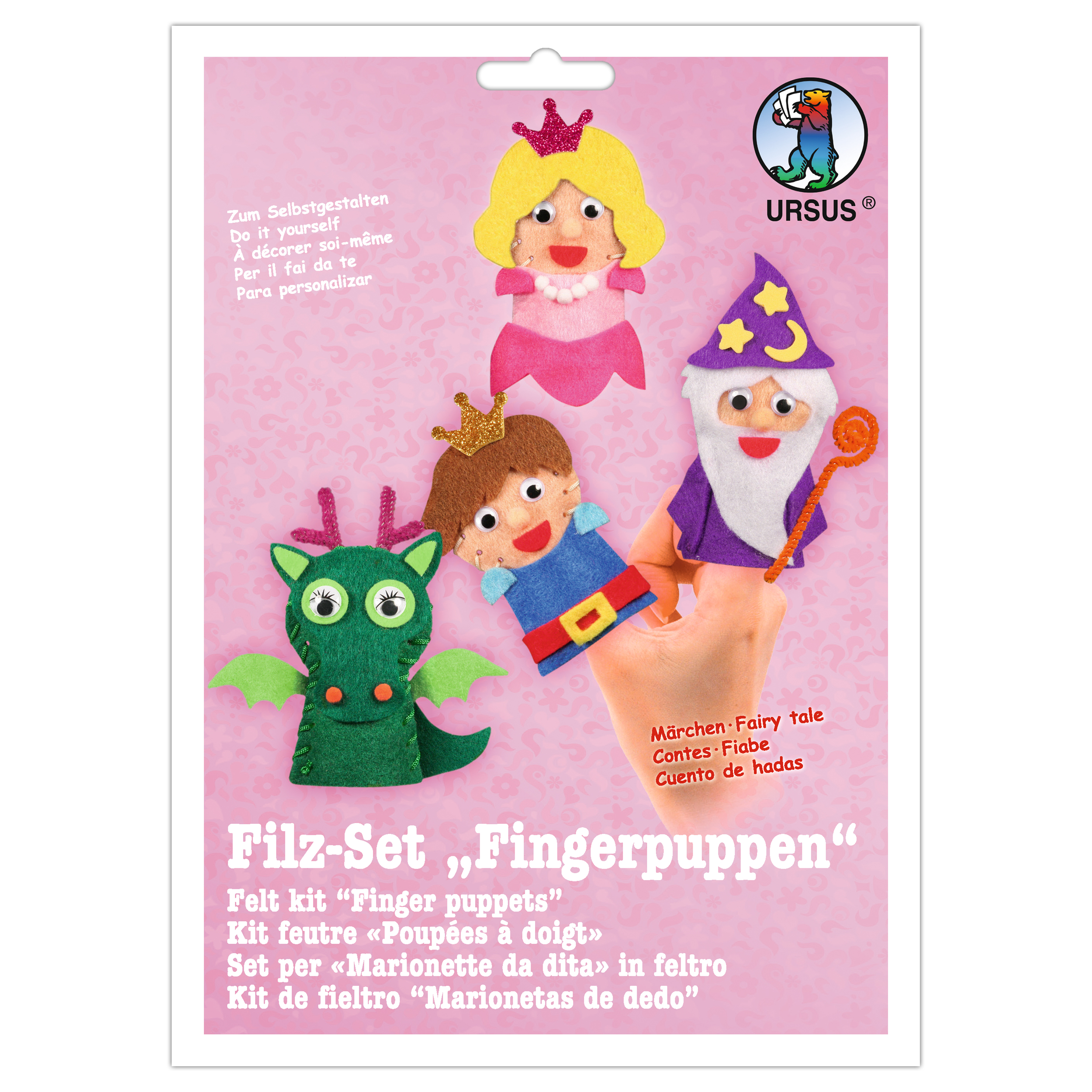 Fingerdockor i filt- Kit - 11