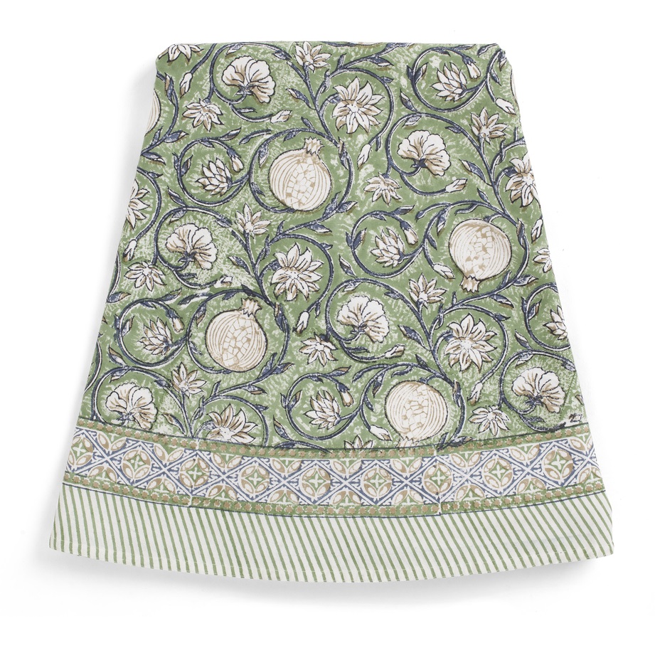 Chamois Rund Duk Tangier Pomegranate Green