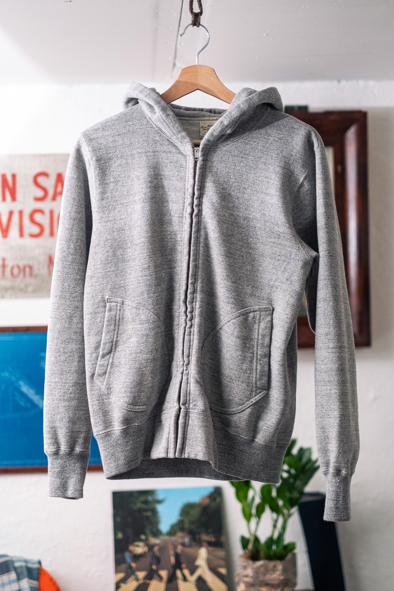 Buzz Rickson’s -  Loopwheeler Sweat Full Zip Parka Heather Grey