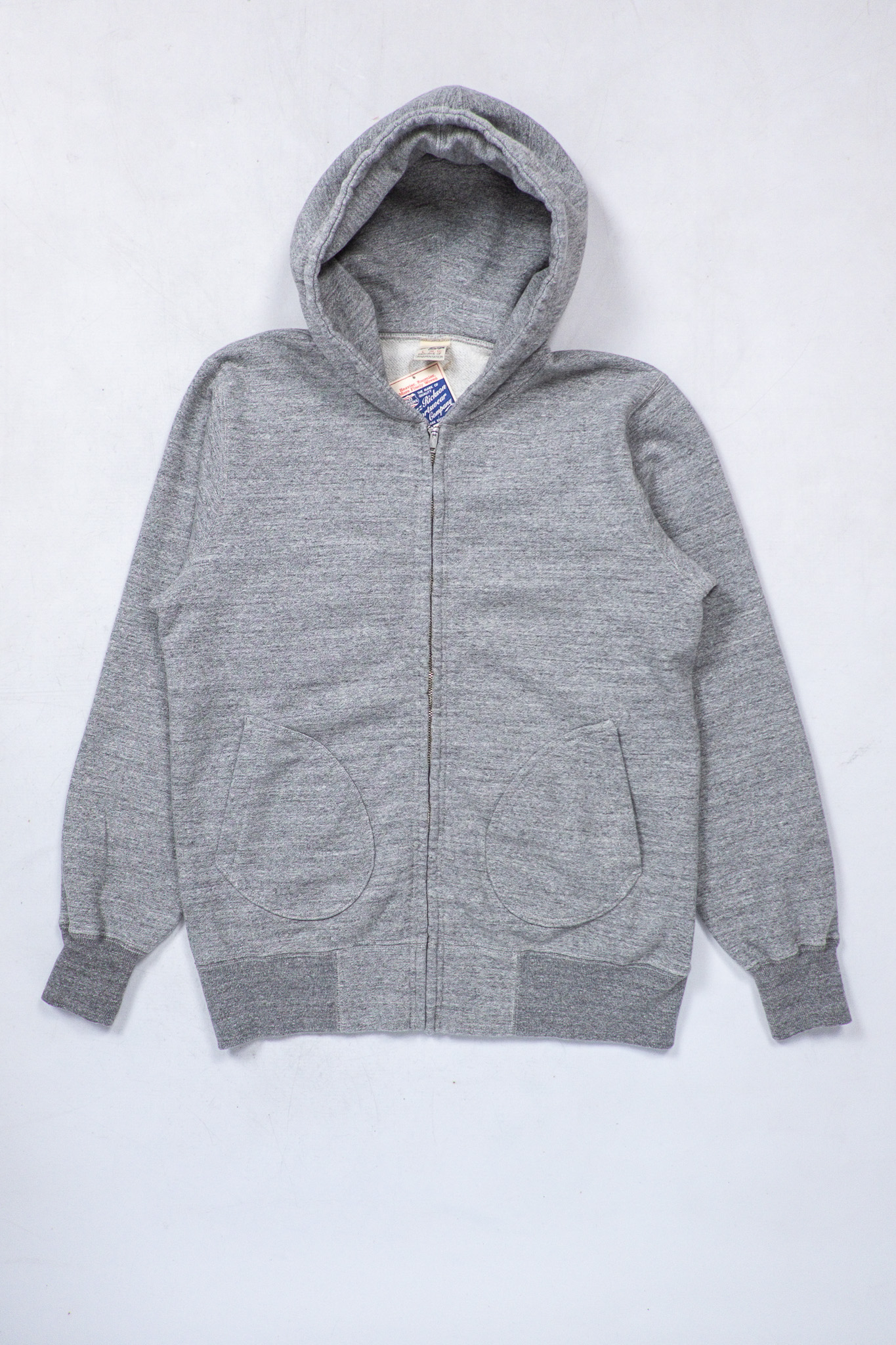 Buzz Rickson’s -  Loopwheeler Sweat Full Zip Parka Heather Grey - 2