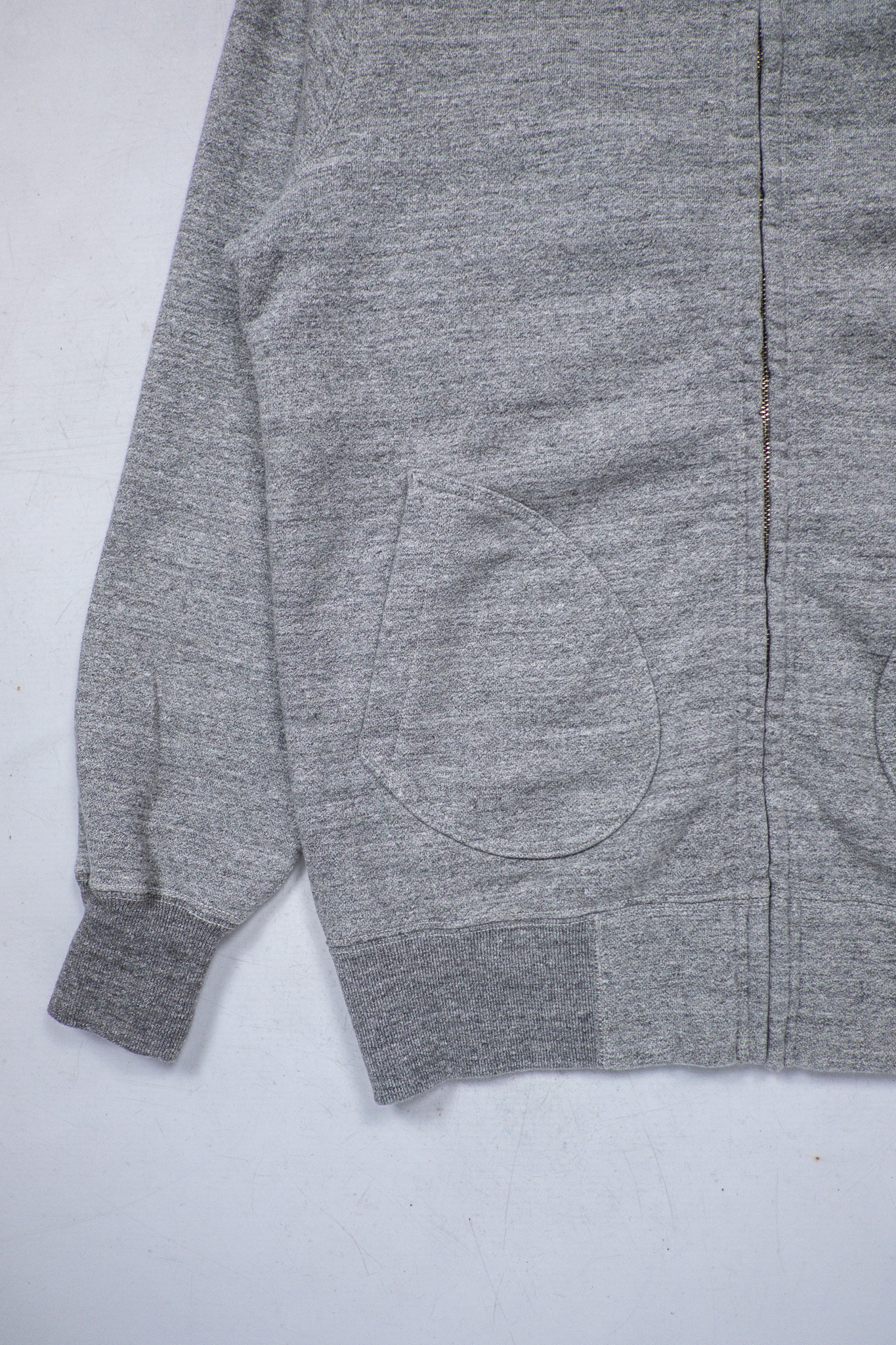 Buzz Rickson’s -  Loopwheeler Sweat Full Zip Parka Heather Grey - 4