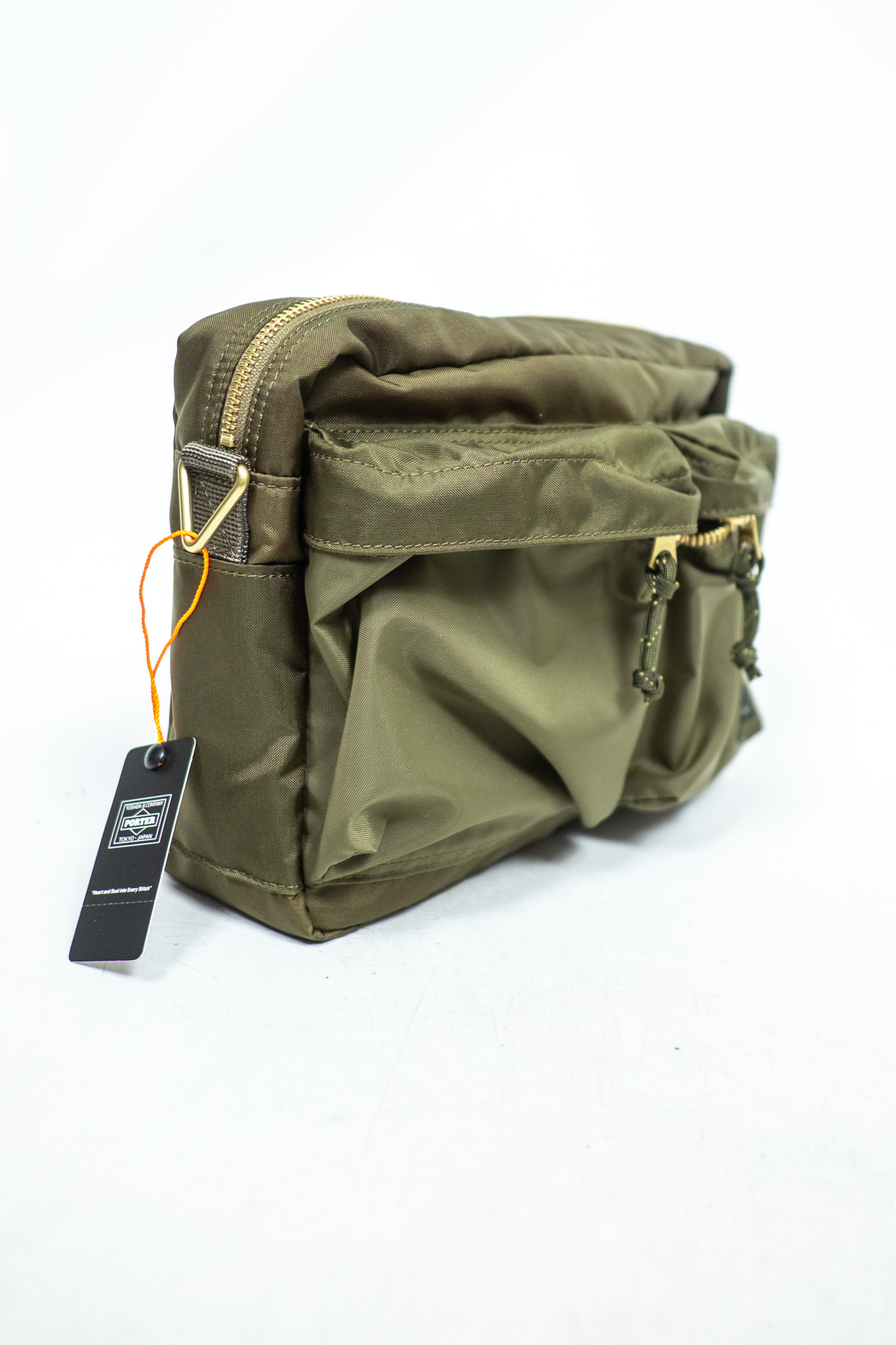 Porter Yoshida - Force Shoulder Bag (S) Olive Drab - 4