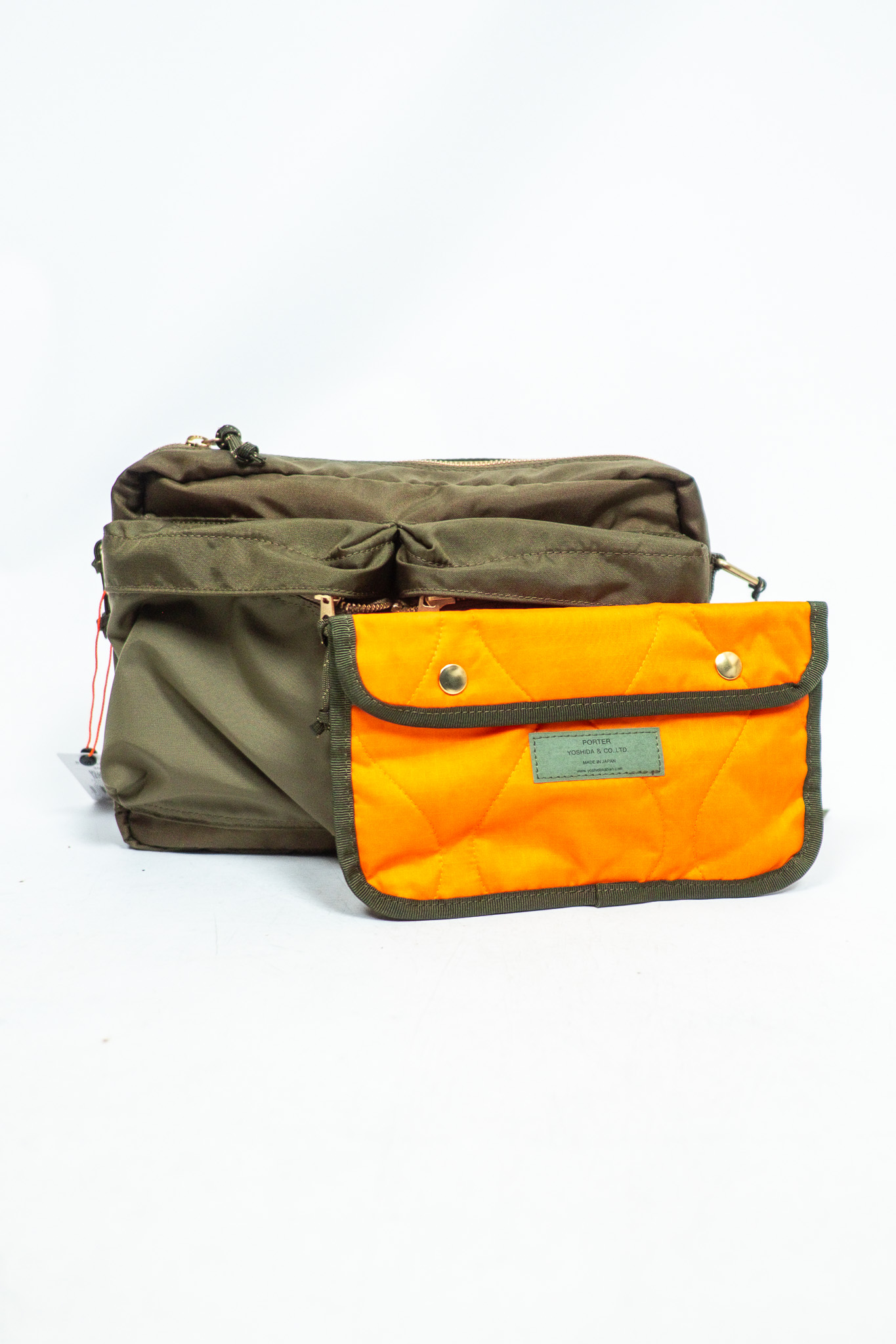 Porter Yoshida - Force Shoulder Bag (S) Olive Drab - 8