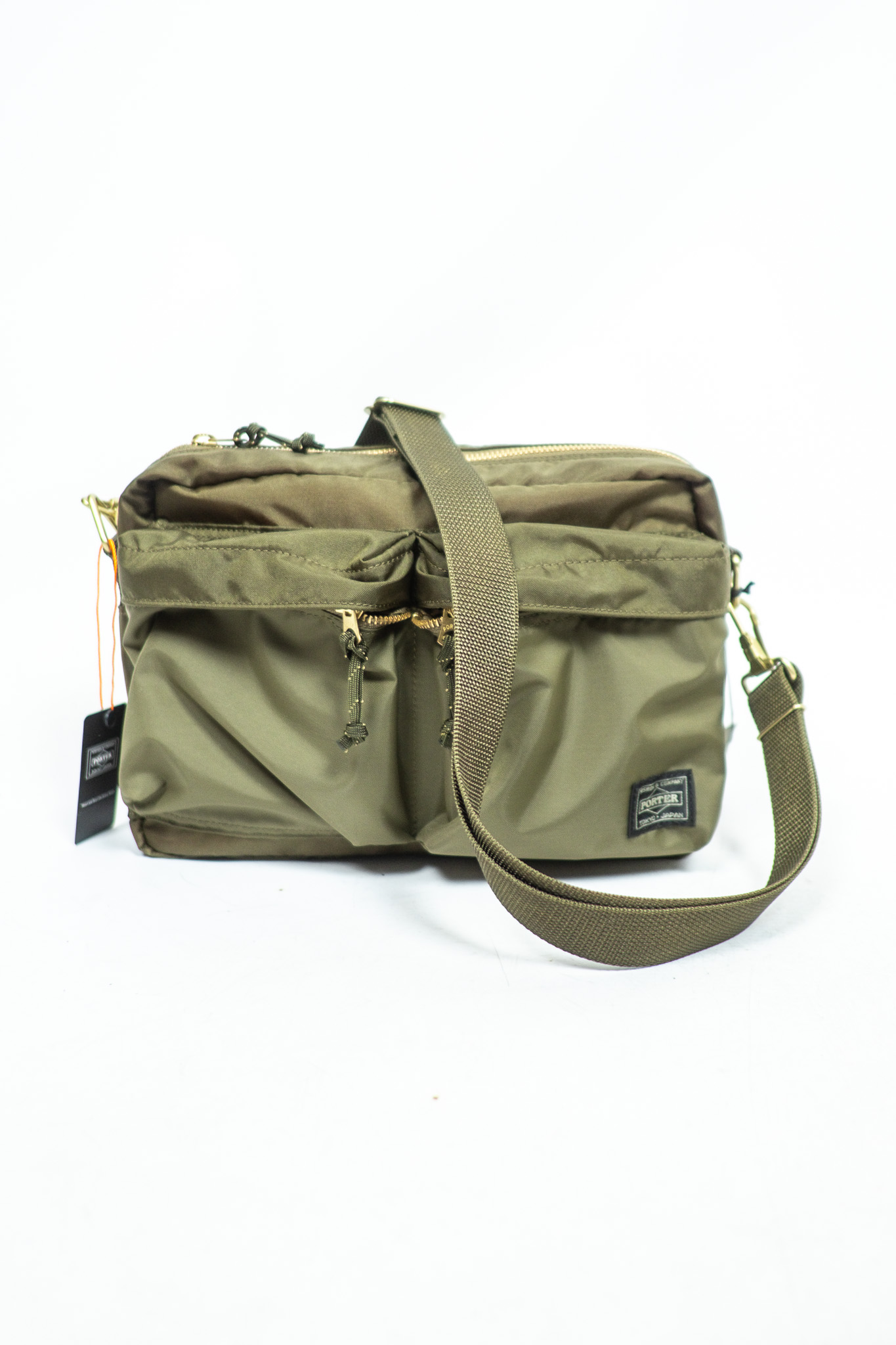 Porter Yoshida - Force Shoulder Bag (S) Olive Drab - 9