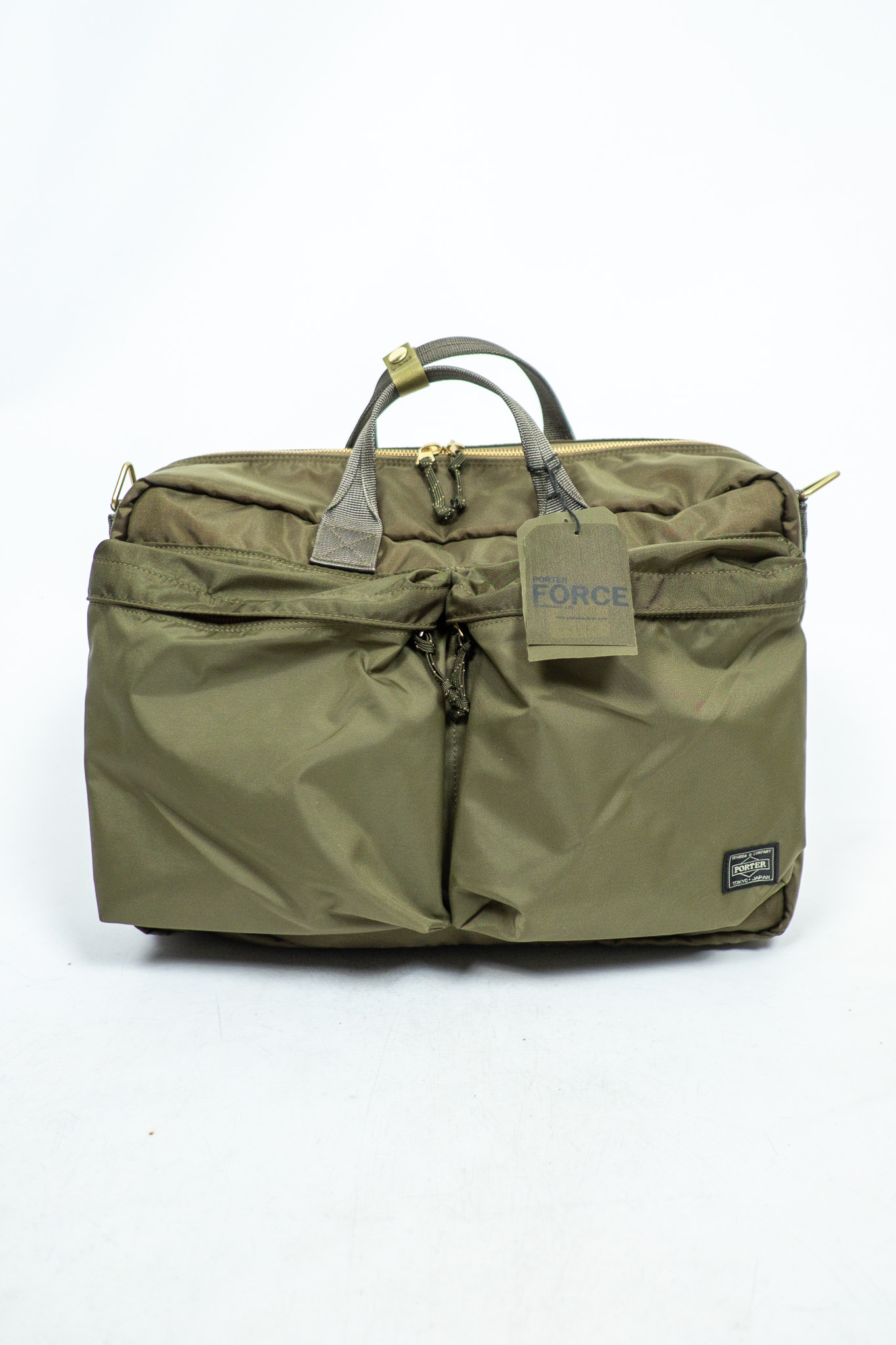 Porter Yoshida - Force 3Way Briefcase Olive Drab - 3