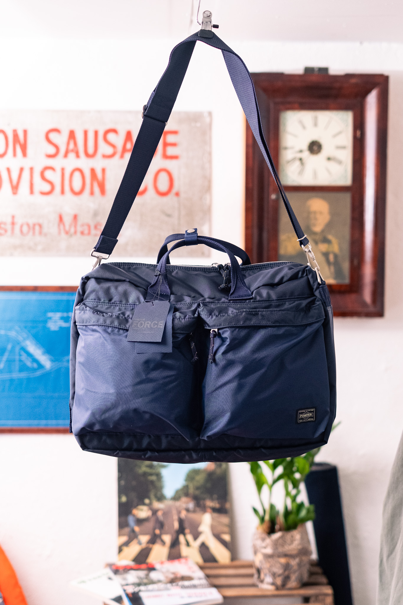 Porter Yoshida - Force 3Way Briefcase Navy