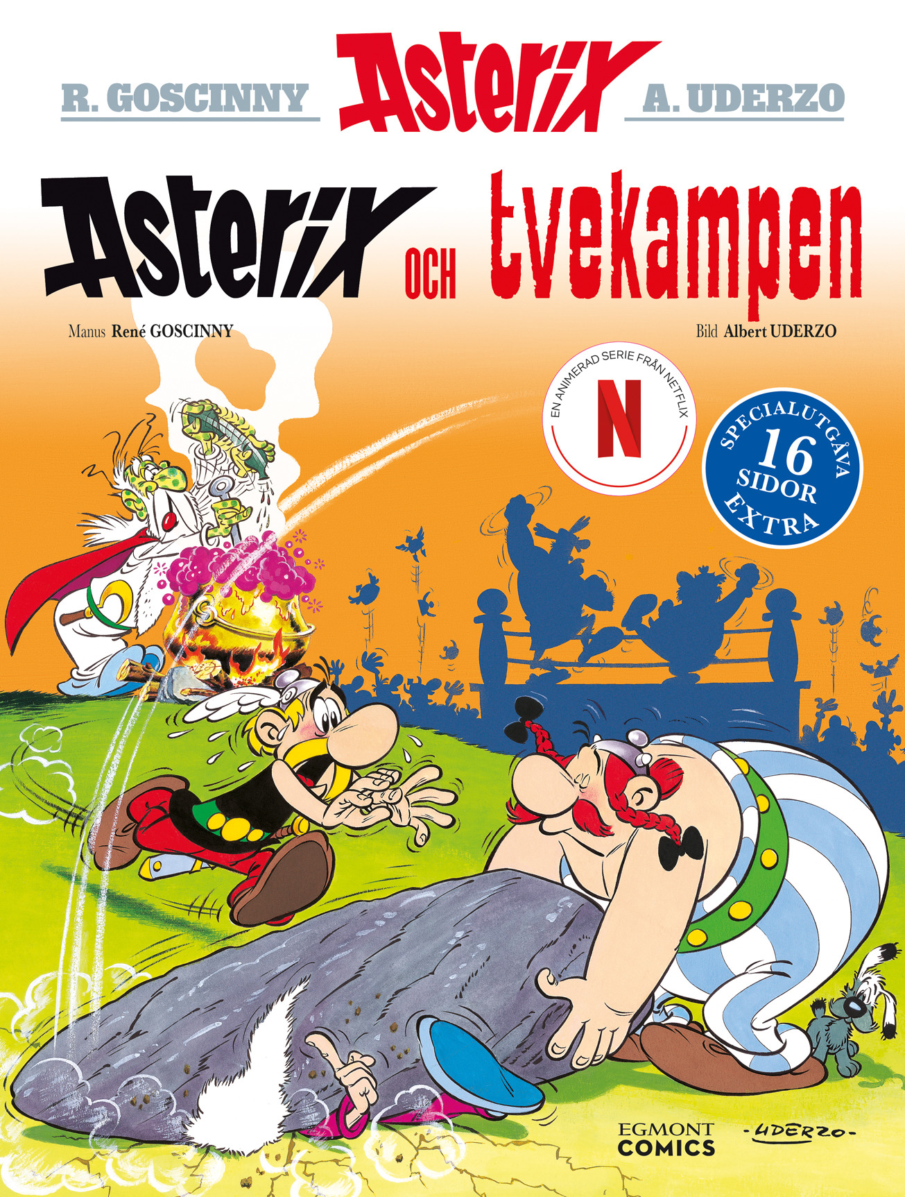 Asterix (nr 4) Tvekampen Specialutgåva med 16 sidor extra materiel