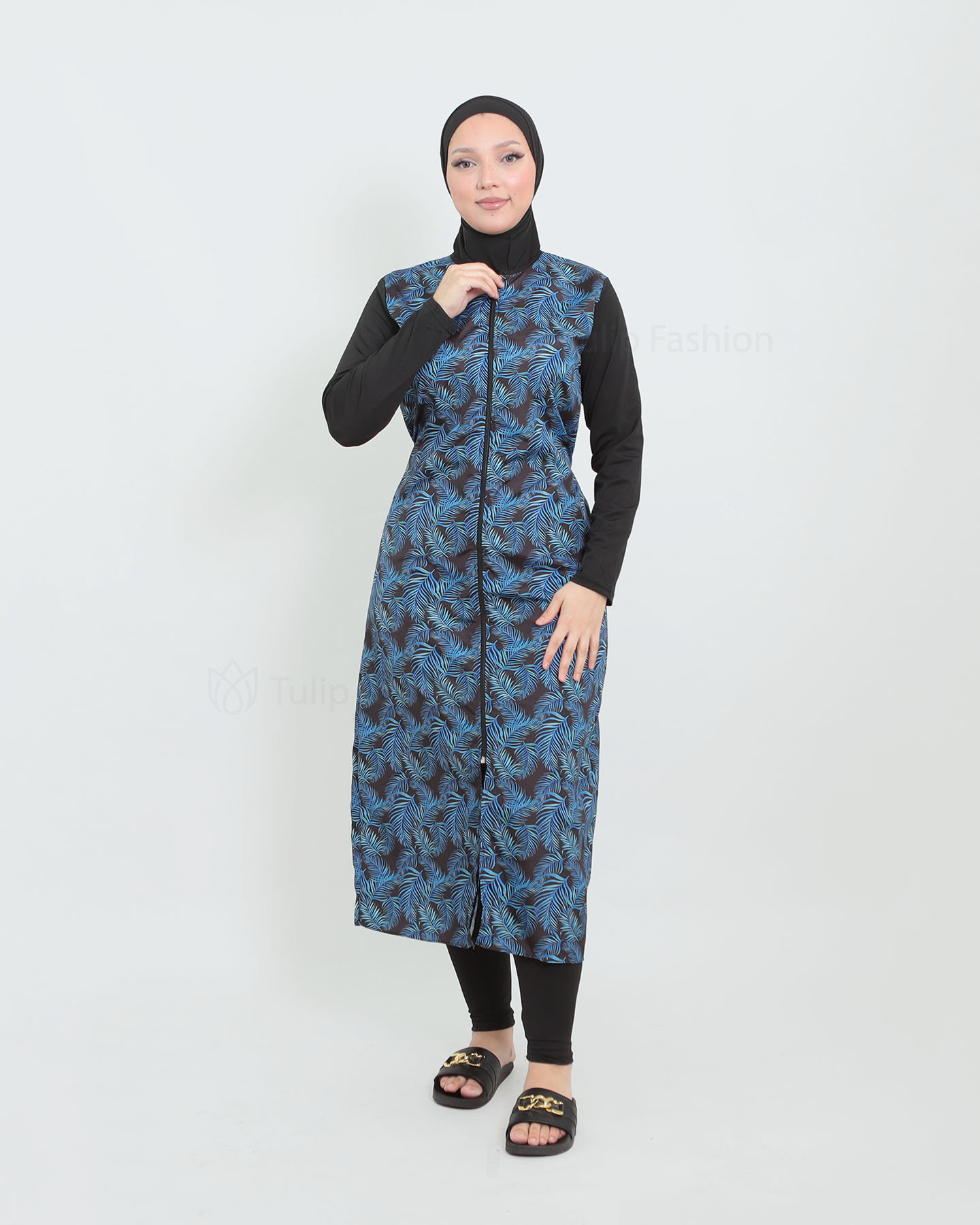 Muslim Swimsuit with hijab - Blue