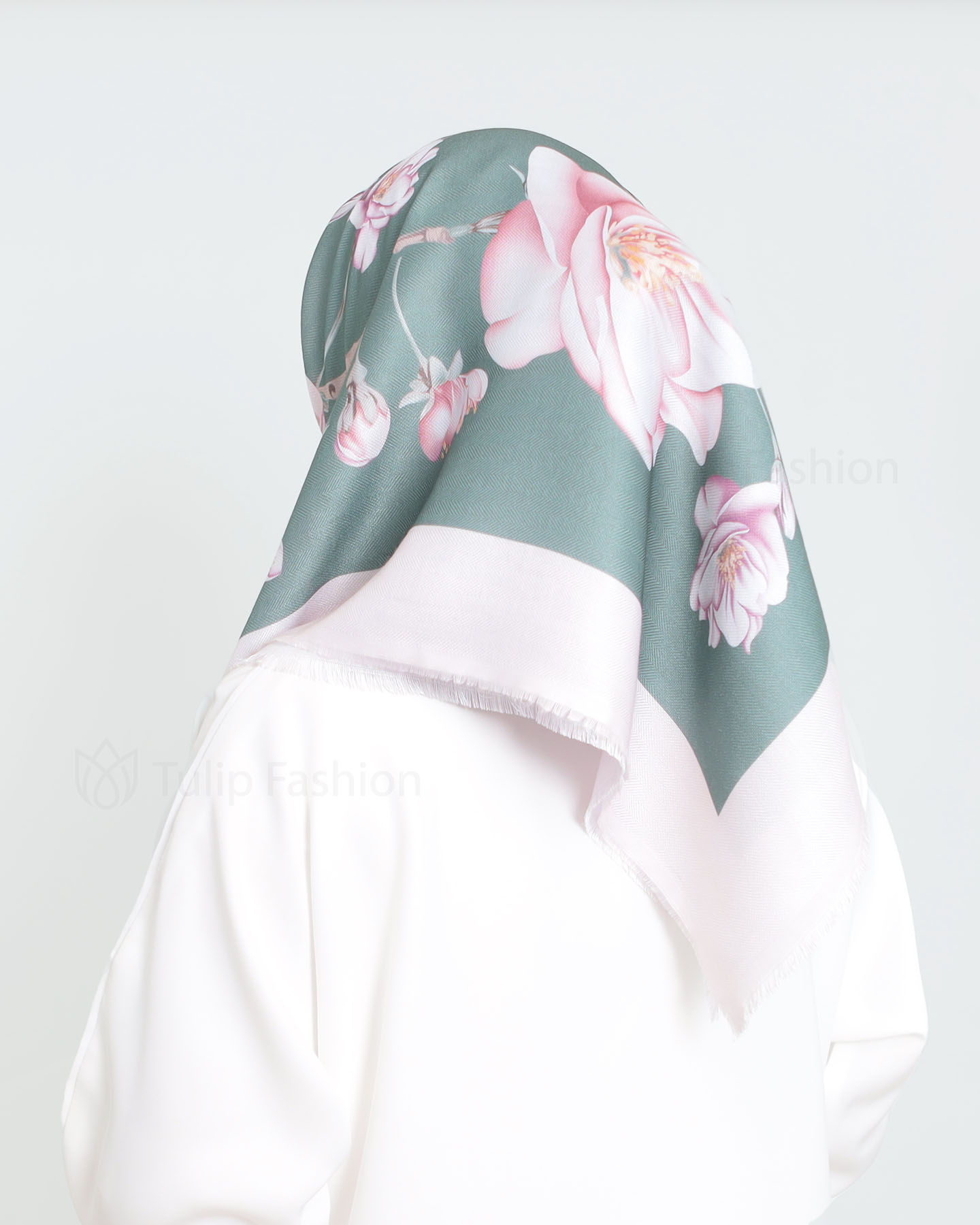 Hijab - Square 100 cm - Green - 3