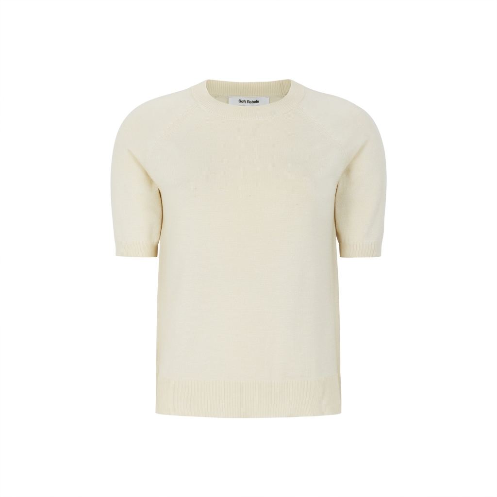 Soft Rebels - Marla SS O-Neck Arctic Wolf - 4