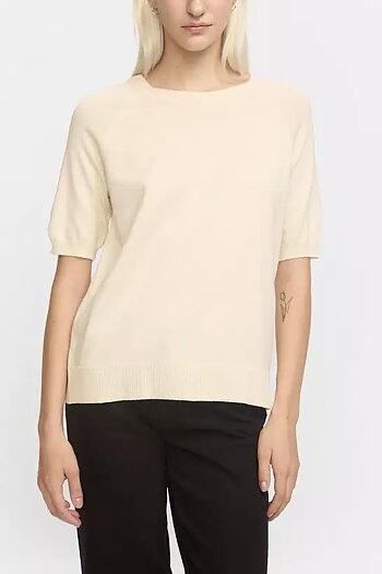 Soft Rebels - Marla SS O-Neck Arctic Wolf