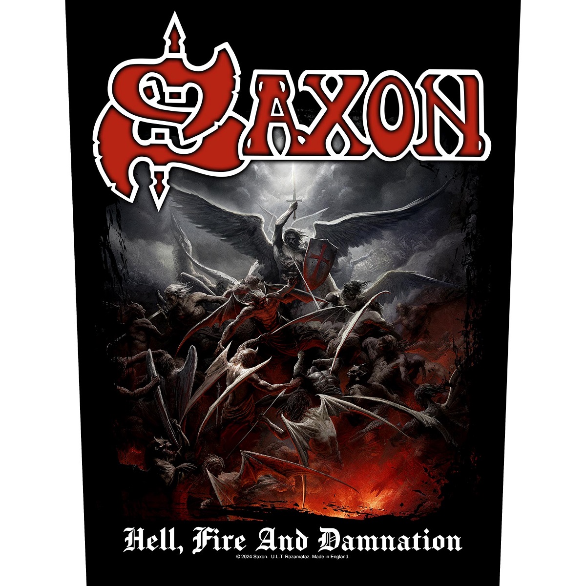 Saxon Hell, Fire And Damnation Backpatch