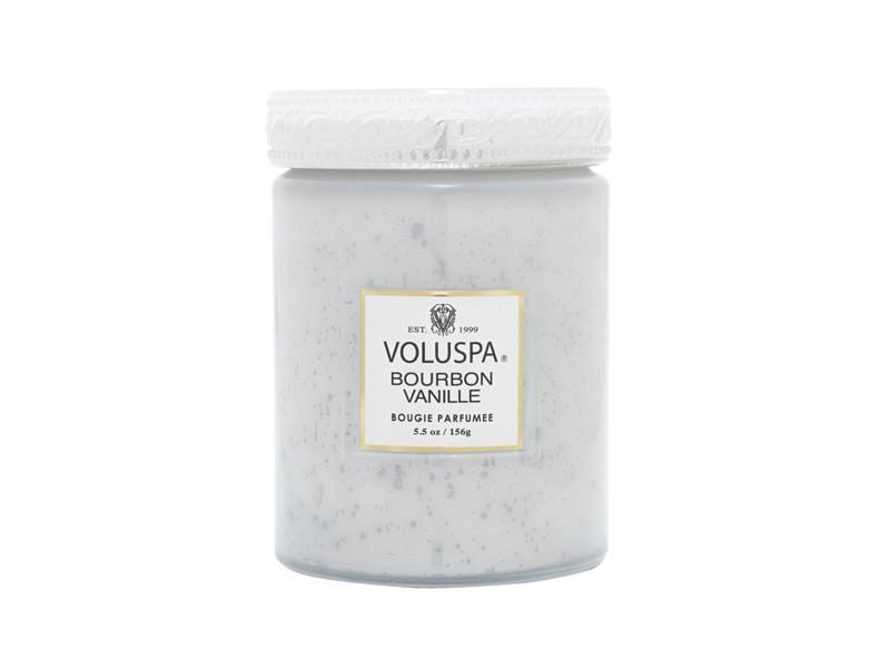Voluspa Bourbon Vanille Small Glass Jar Candle