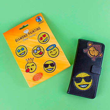 Diamond Painting - Klistermärken - Smileys