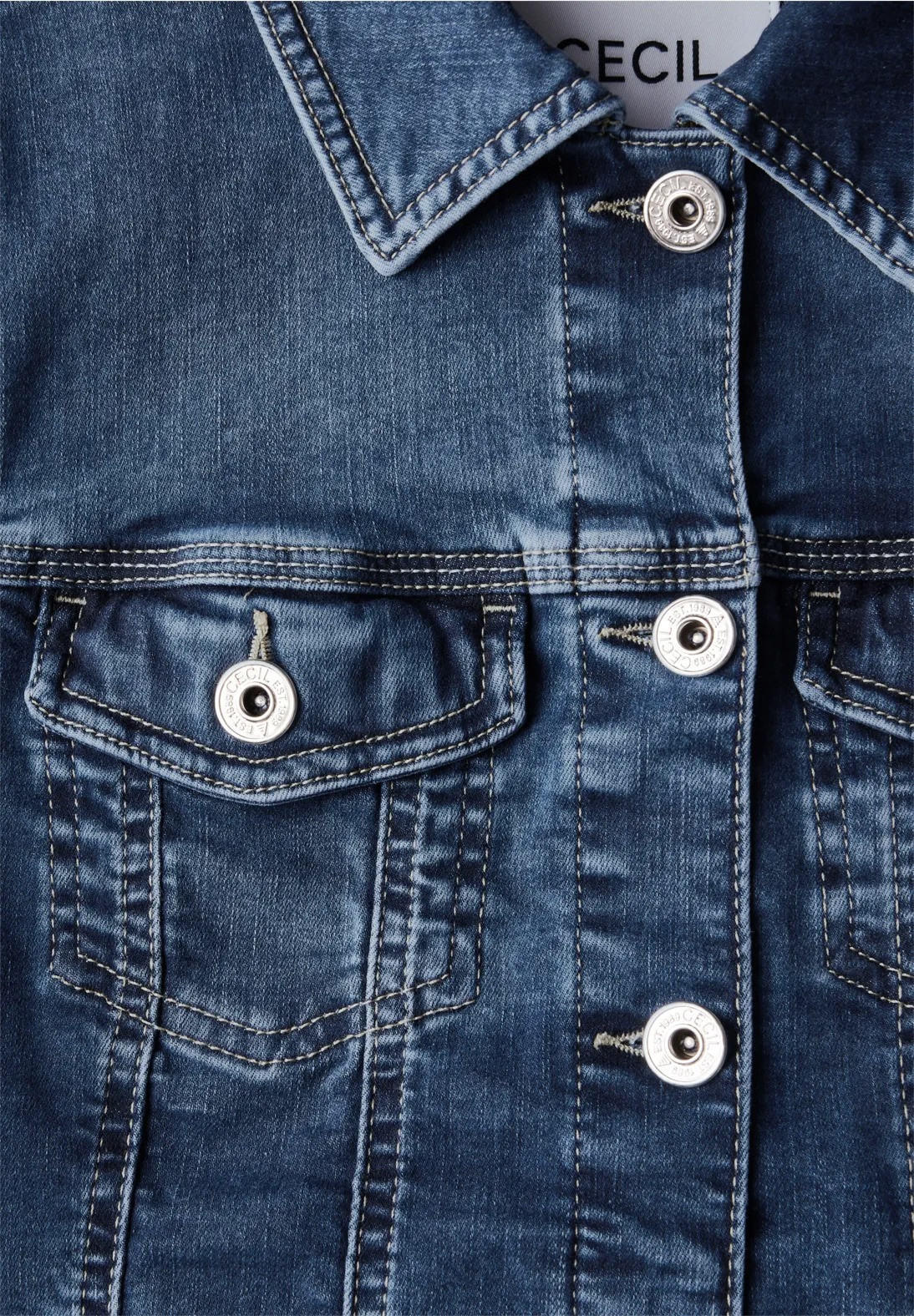 NOS Denim Jacket - Stl. S - Cecil - 5