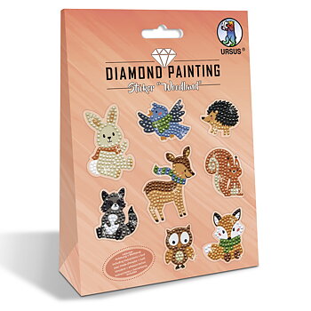 Diamond Painting - Klistermärken - Skogsdjur