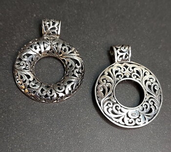 Renässans Ring Hänge i Silver 