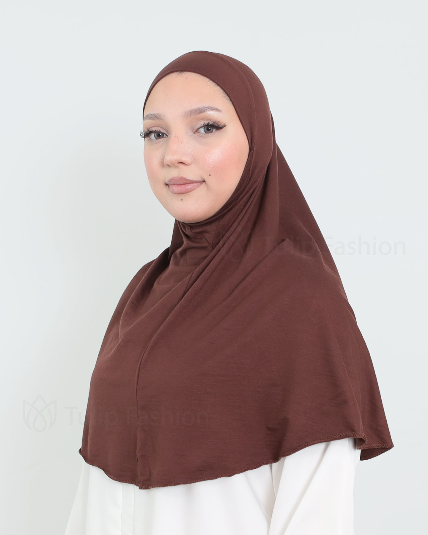 Hijab - Al Amira X-Large - One Piece - Brown - 2