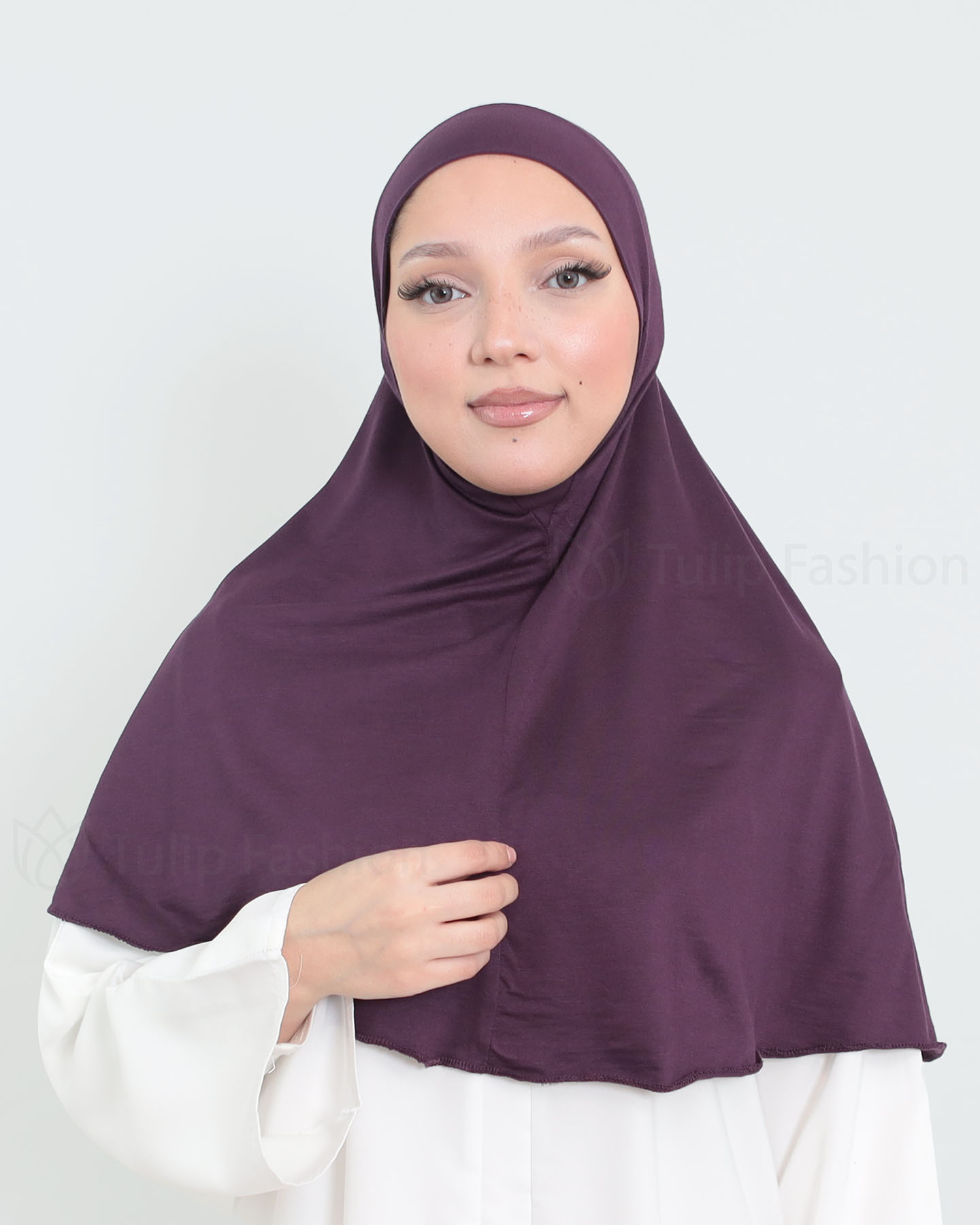Hijab - Al Amira X-Large - One Piece - Dark Purple