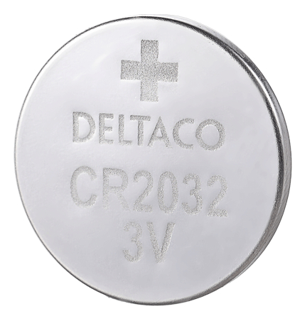 Deltaco Ultimate Lithium CR2032-knappcellsbatteri, 3V, 1-pack